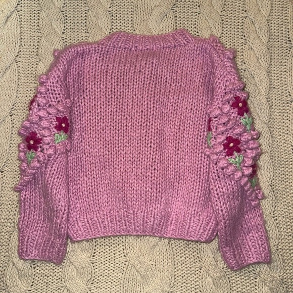 Sugar Thrillz lil flower patch knit cardigan - Picture 3 of 5